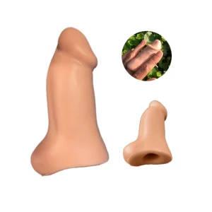 small dildo shaped fingering sleeve